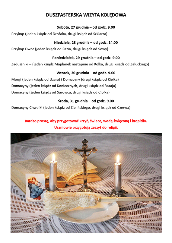 Kolędowa Wizyta Duszpasterska